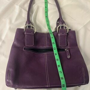 Tignanello Deep Purple Shoulder Bag